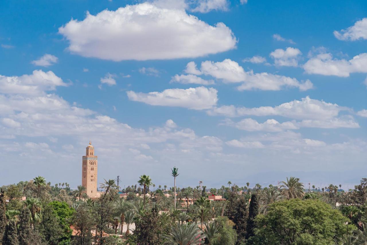 Hotel Jadali & Spa Marrakesh Exterior foto The minaret of the Great Mosque of Kairouan, Tunisia